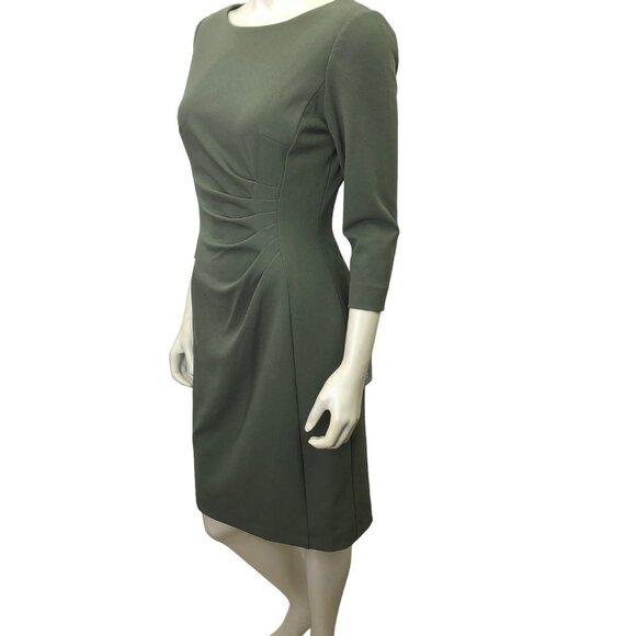 PRESTON & YORK SHEATH RUCHED 3/4 SLEEVE DRESS  6‎ NWT - Picture 5 of 8